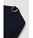 wollen half zip trui marine