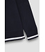 wollen half zip trui marine