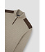 wol cashmere half zip trui beige