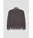 wollen half zip trui bruin