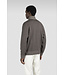 wollen half zip trui bruin