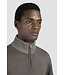 wollen half zip trui bruin