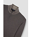 wollen half zip trui bruin