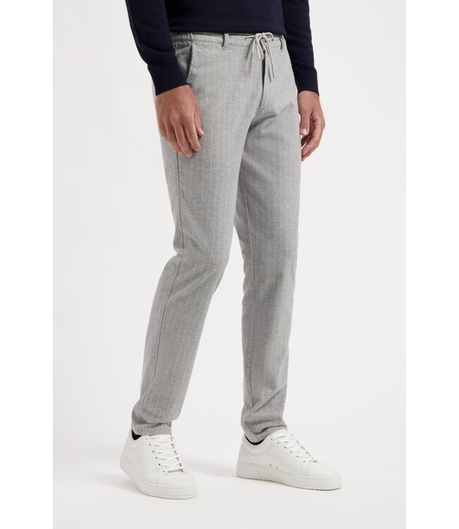 wol look chino lichtgrijs krijtstreep