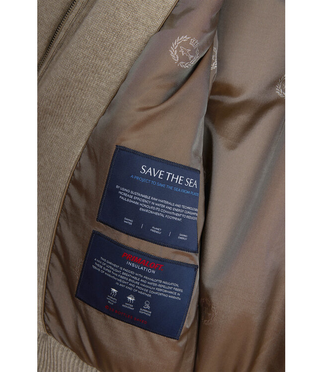 Hybride vest wol en kasjmier met suède en Typhoon® Re-4x4 stretch details