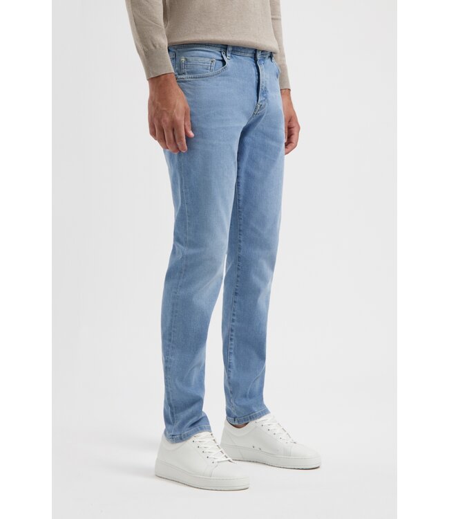 5-pocket denim light bleached indigo