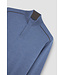 wollen half zip trui lichtblauw