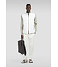 wollen vest met kasjmier en suède details beige