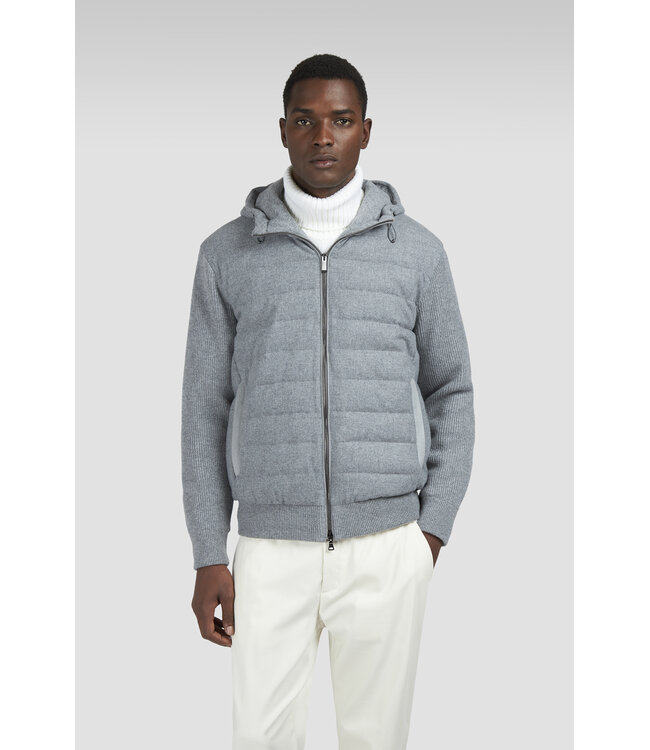 Re-Wool hybride vest lichtgrijs