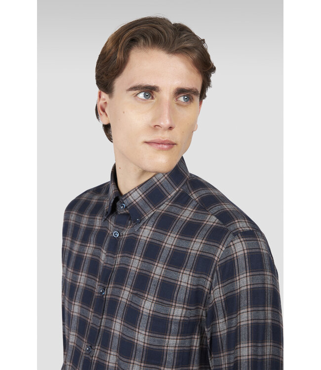overhemd marine ruit