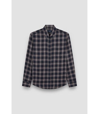 Paul & Shark overhemd marine ruit