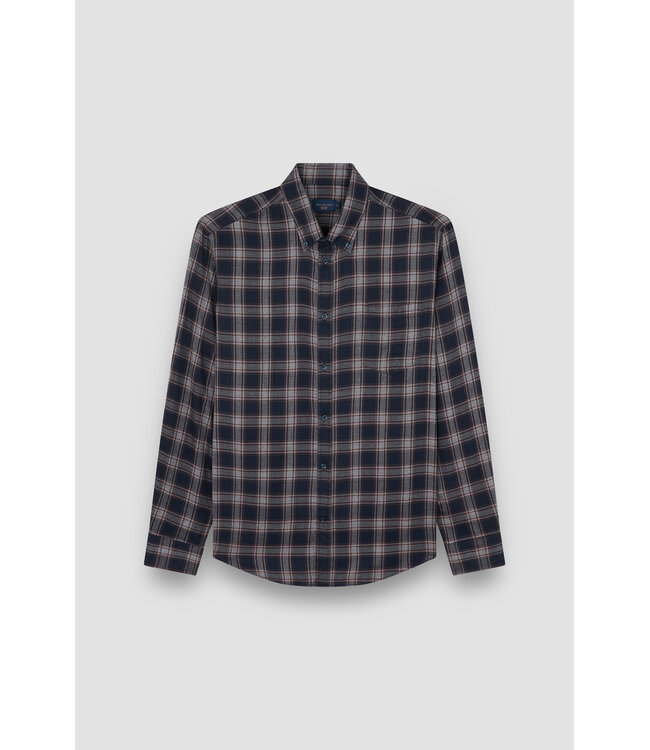 overhemd marine ruit