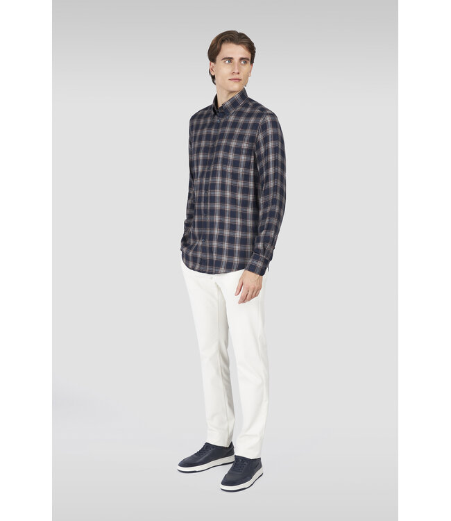 overhemd marine ruit