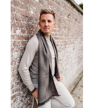 Carlo Lanza sjaal Leonardo khaki