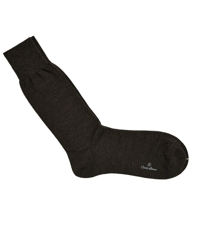 Merinowollen sokken donkerbruin