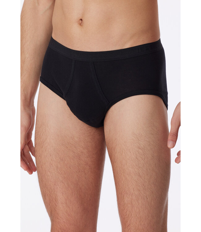 Feinripp sportslip zwart