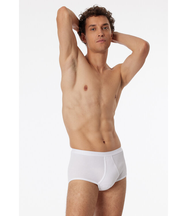 Doppelripp sportslip wit