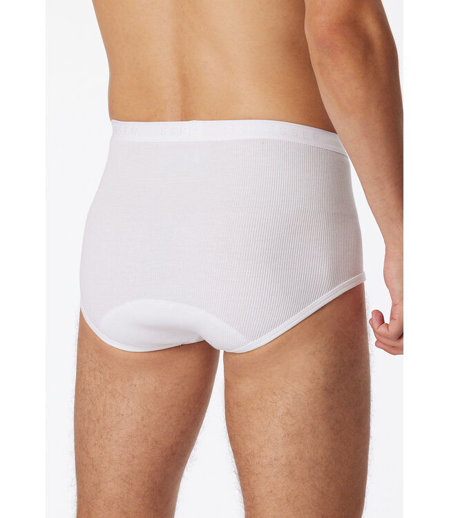 Doppelripp sportslip wit