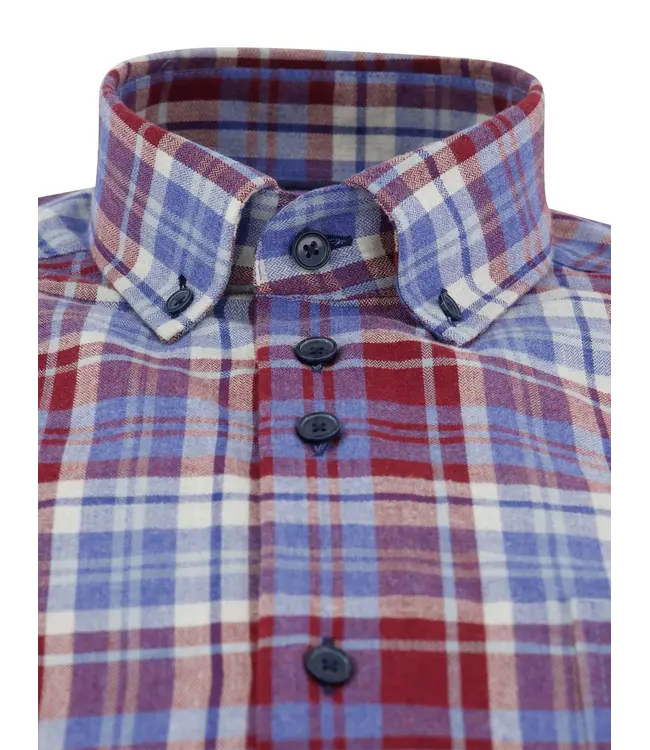 regular fit overhemd jeans ruit