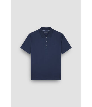 Paul & Shark korte mouw polo gemerceriseerd katoen marine