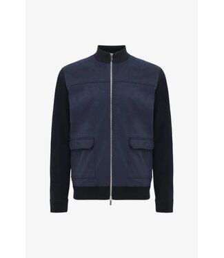 Gentiluomo hybide wollen vest marine