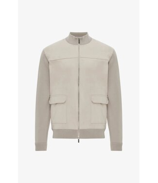 Gentiluomo hybride wollen vest beige