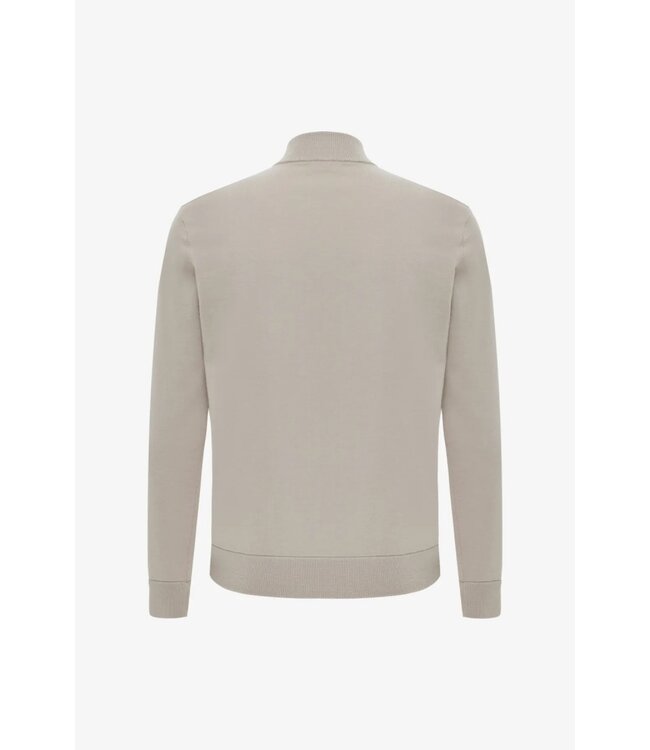 hybride wollen vest beige