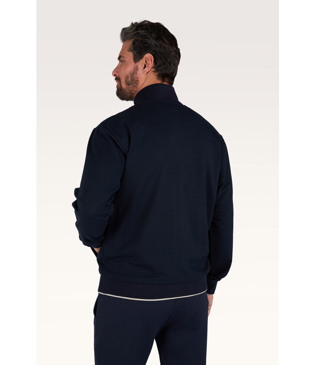 XSoft fleece katoen blend vest marine