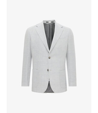 Gentiluomo Gold colbert lichtblauw ruit