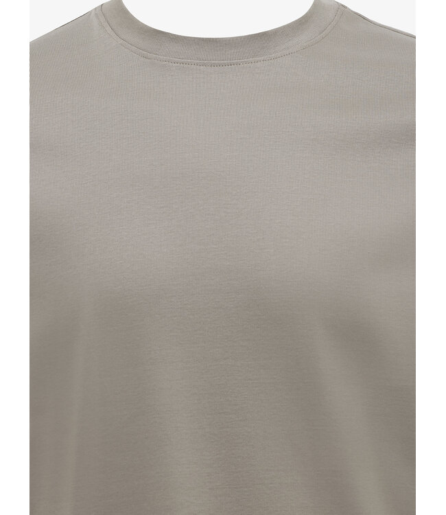 gemerceriseerd T-shirt bruin