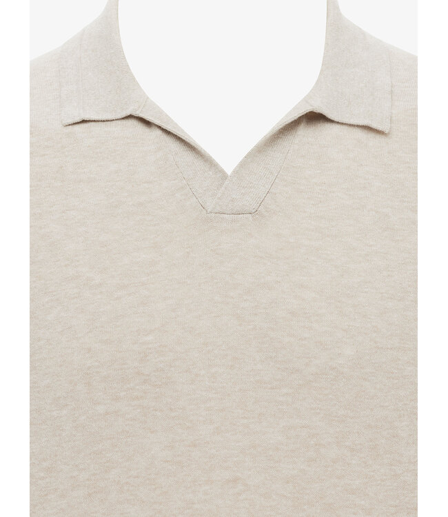 korte mouw polo beige