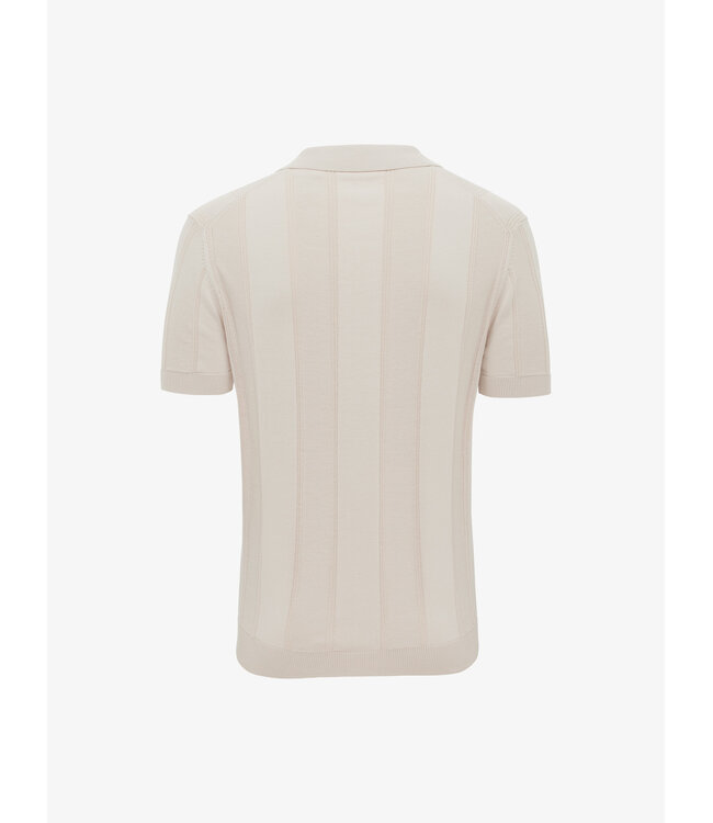 korte mouw polo beige