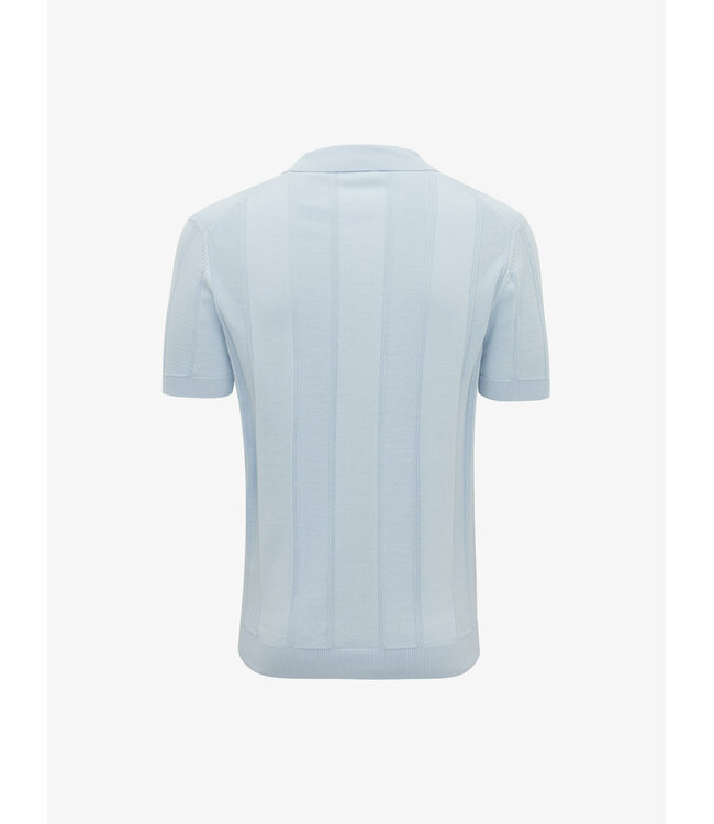 korte mouw polo lichtblauw
