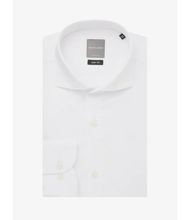 Dynamic stretch travel overhemd wit