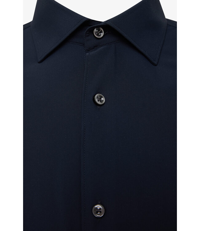 Dynamic stretch travel overhemd marine