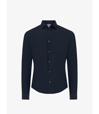 Gentiluomo Dynamic stretch travel overhemd marine