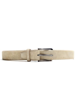 Melik Just2ofus riem suede perla