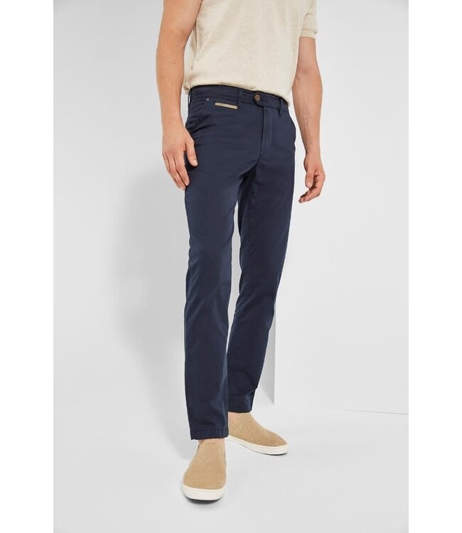 Benny-3 modern fit zomer chino marine