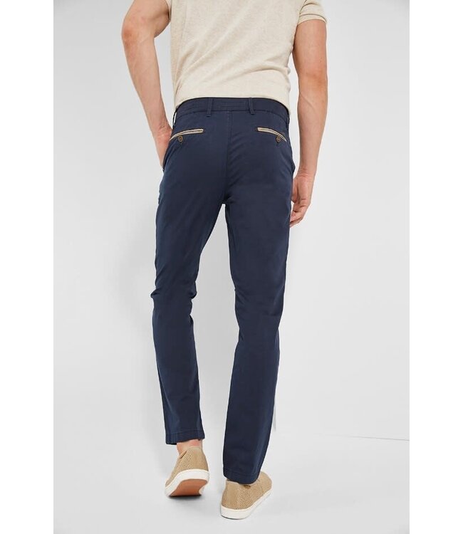 Benny-3 modern fit zomer chino marine
