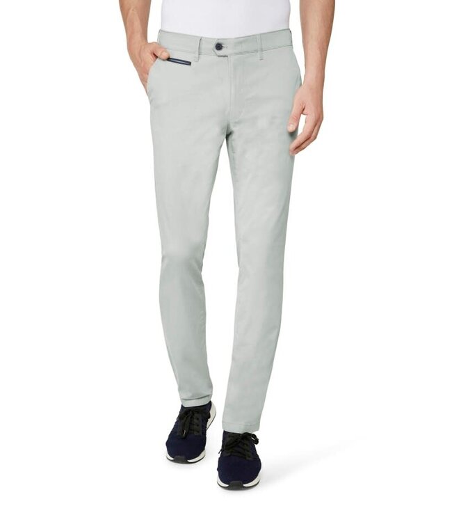 Benny-3 modern fit zomer chino krijt