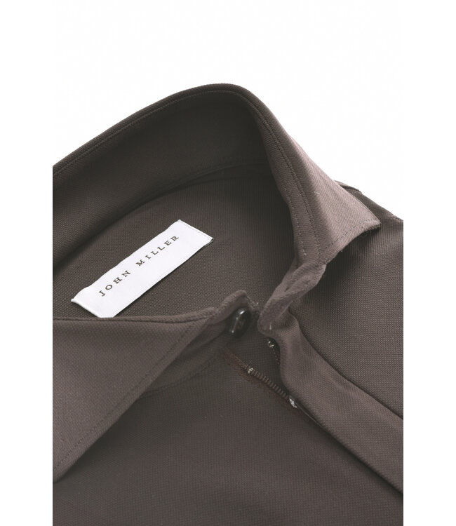 hyperstretch polo korte mouw bruin