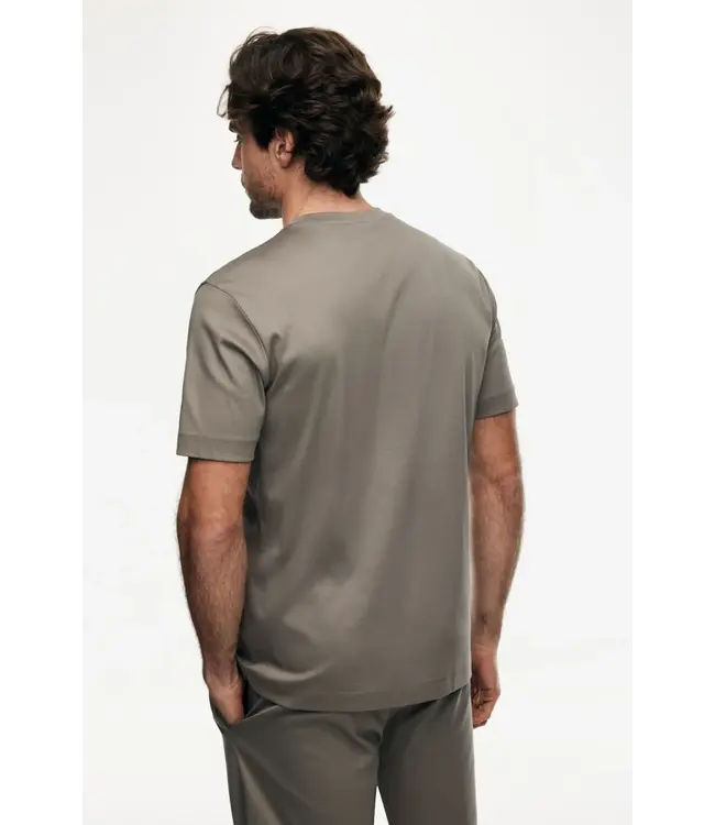 gemerceriseerd T-shirt bruin