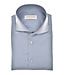 slim fit strijkvrij overhemd blauw