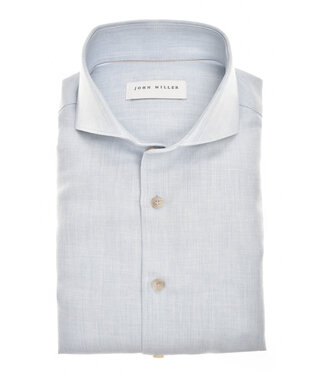 John Miller slim fit overhemd lichtblauw