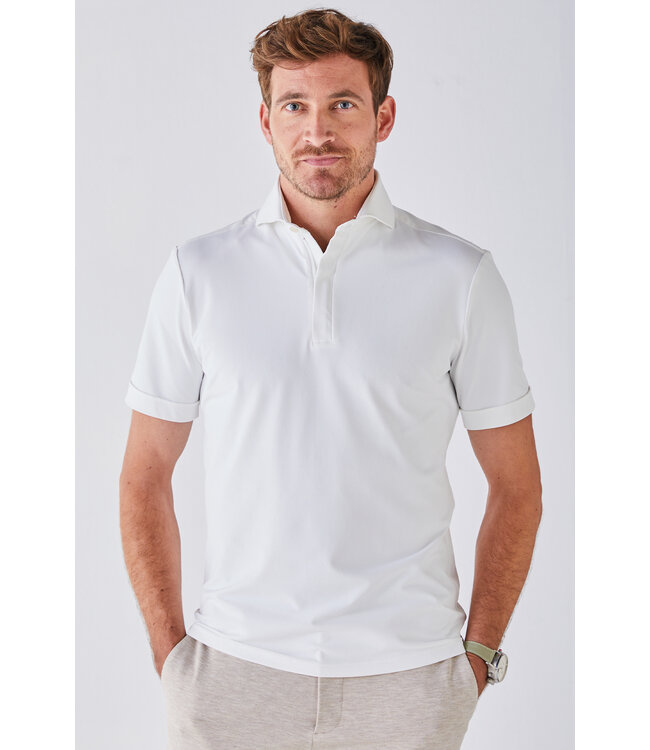 hyperstretch polo korte mouw off white