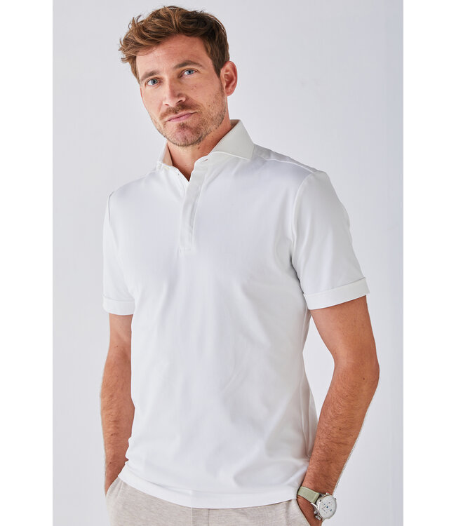 hyperstretch polo korte mouw off white