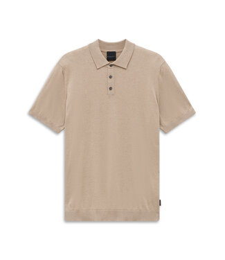 Bugatti polo korte mouw beige