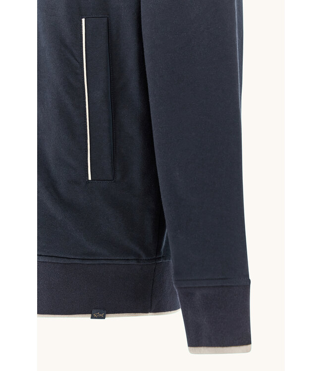 XSoft fleece katoen blend vest marine