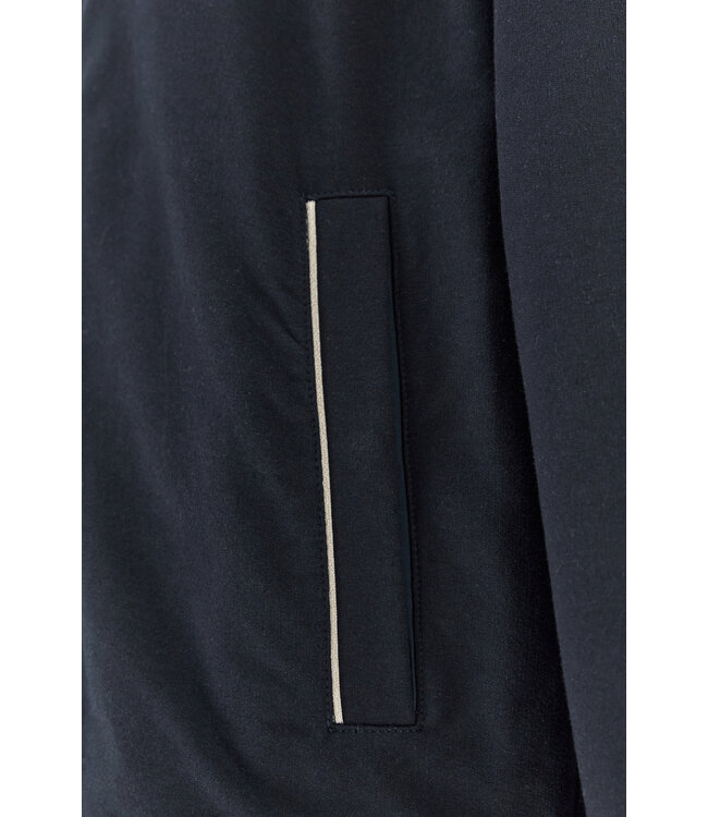 XSoft fleece katoen blend vest marine