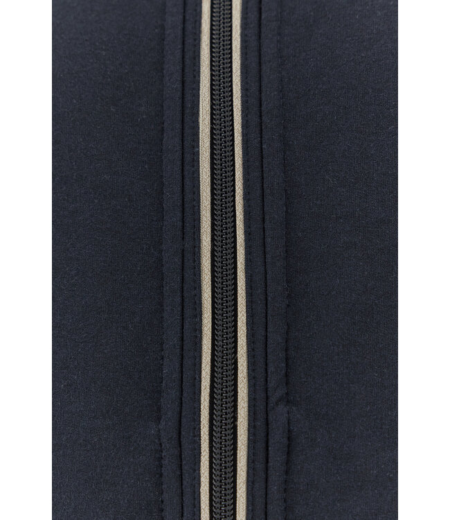 XSoft fleece katoen blend vest marine